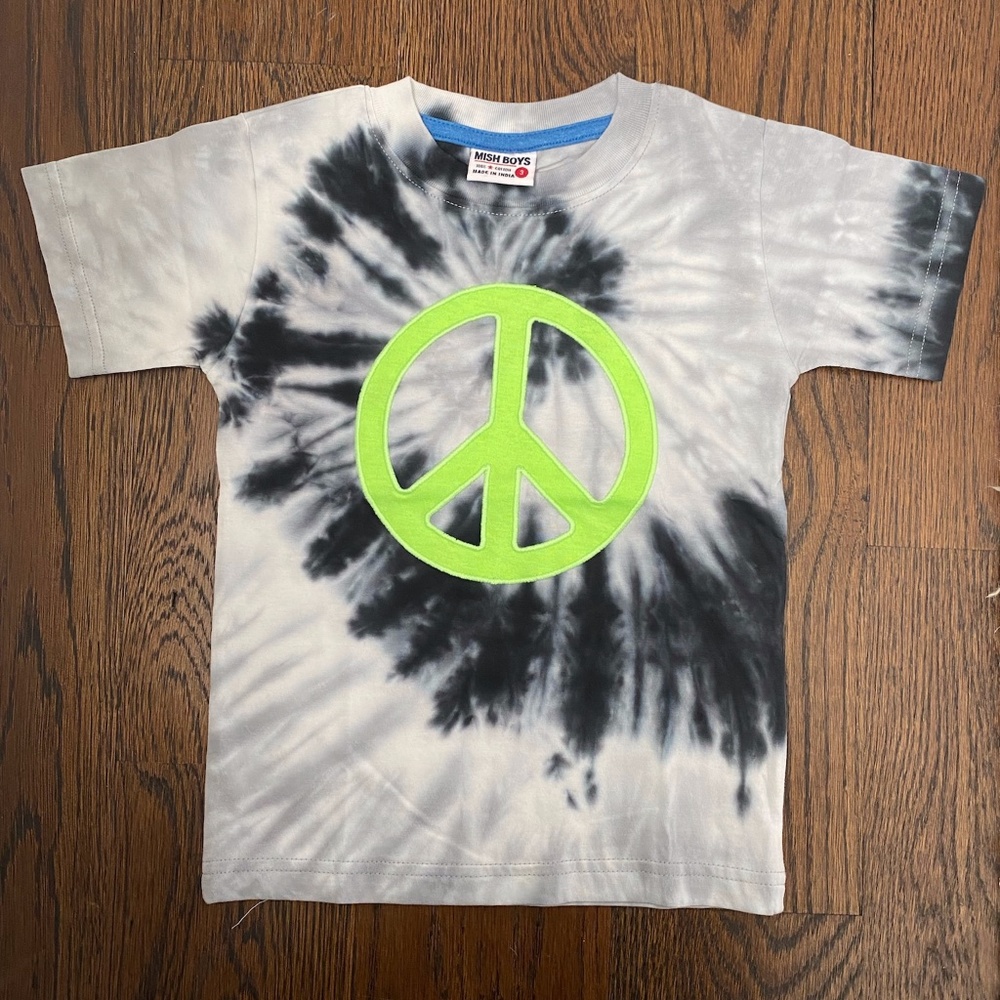 Mish Boys Peace Tie Dye Shirt size 3